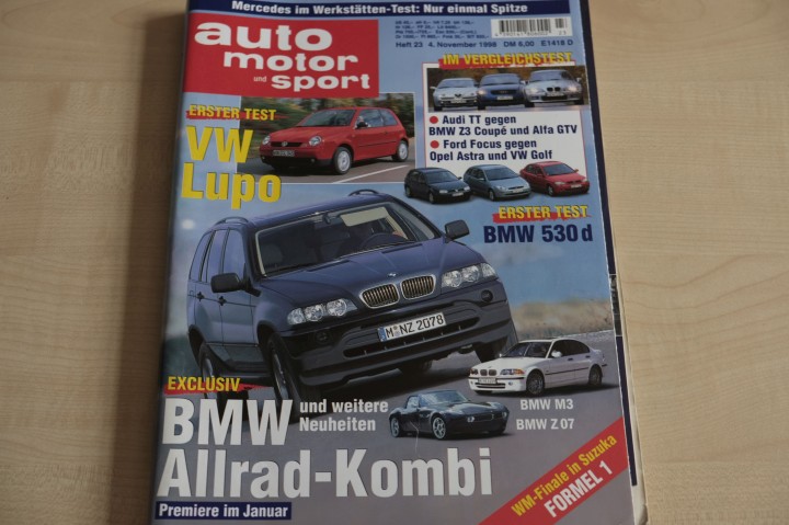 Deckblatt Auto Motor und Sport (23/1998)
